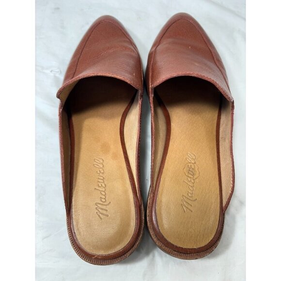 Madewell Frances Skimmer Mule in Brown Leather size 6.5 - Picture 3 of 12